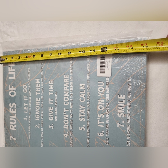 NWT Rules of Life Wall Hanging 11"x15" - Picture 7 of 7